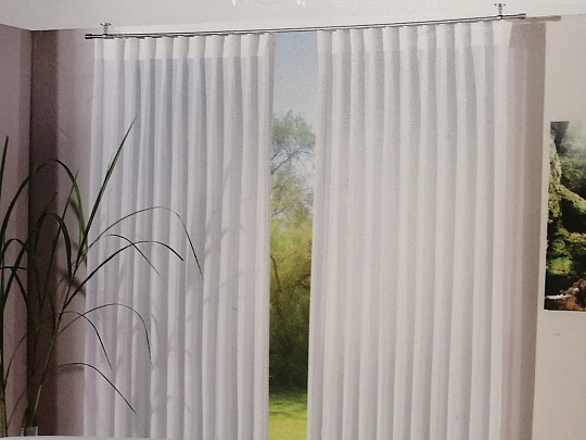 Ruban froncé pour rideaux NEW WAVE 8 cm, 1:2