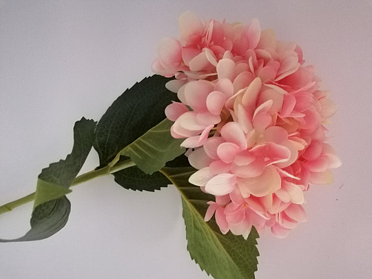 HYDRANGEA - fleur artificielle rose clair