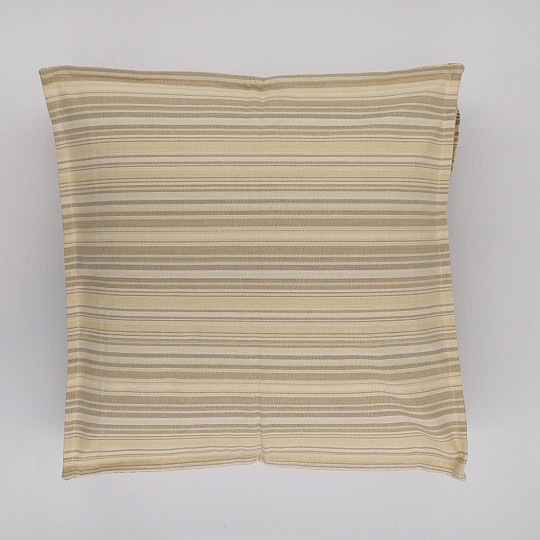 Housse de coussin rayé beige