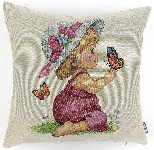 Taie d&#39;oreiller tapisserie FILLE
