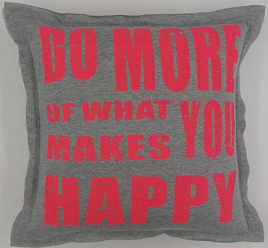Housse de coussin SMILE rose