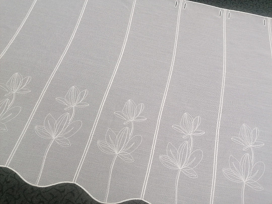 Rideau brodé pour vitrail 11752/0010