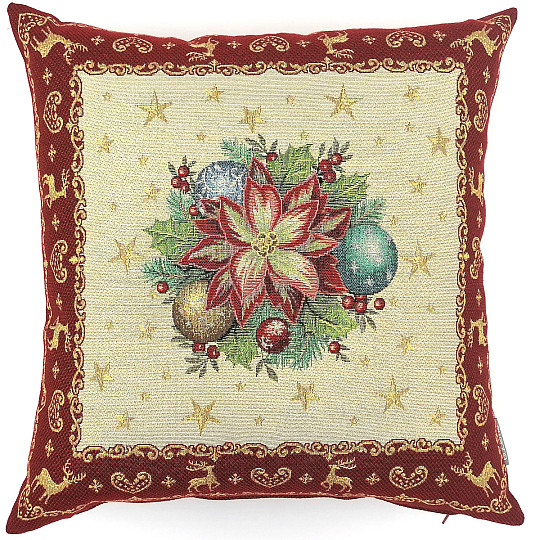 Housse de coussin décoration de Noël ÉTOILE DE NOËL