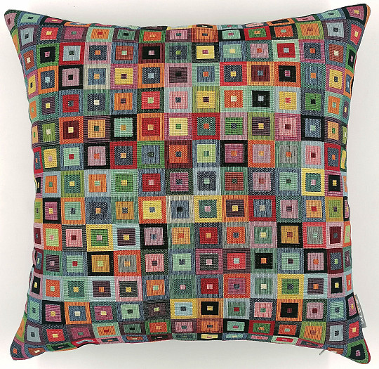Housse de coussin tapisserie DICE
