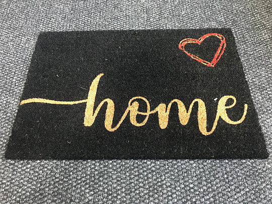 Paillasson HEART AND HOME noir