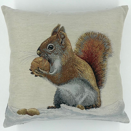 Housse de coussin Gobelin ÉCUREUIL