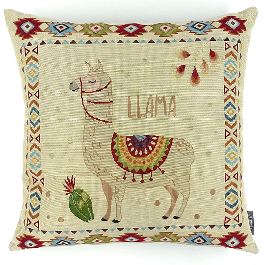 Housse de coussin décorative LAMA