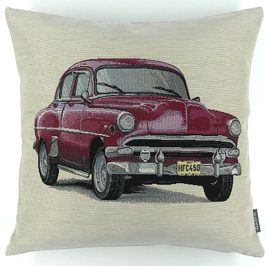 Housse de coussin tapisserie AUTO VETERAN