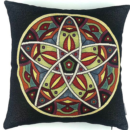 Housse de coussin tapisserie MANDALA 1