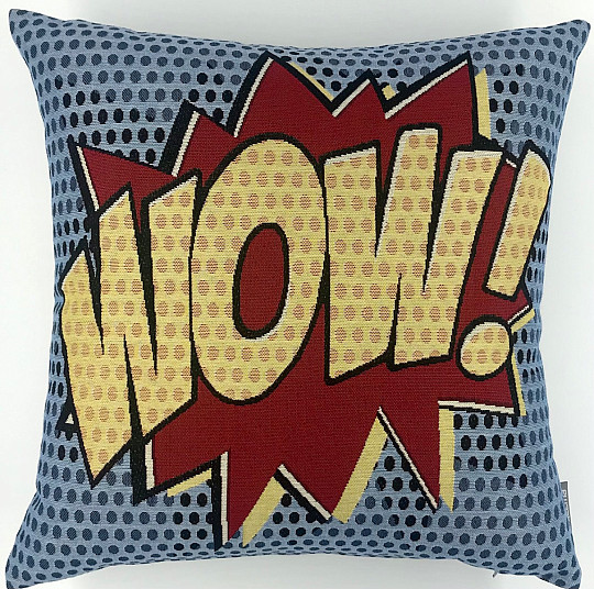 Taie d'oreiller en tapisserie BD WOW