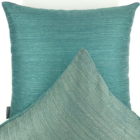 OREILLER CHENILLE ELIA turquoise