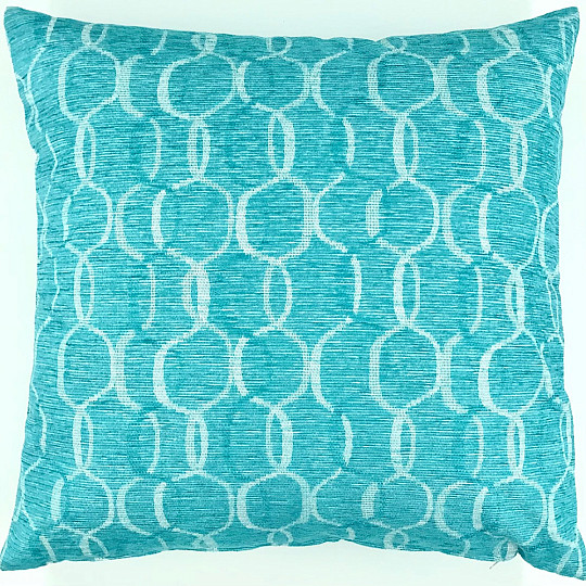 Housse de coussin déco DAKAR turquoise