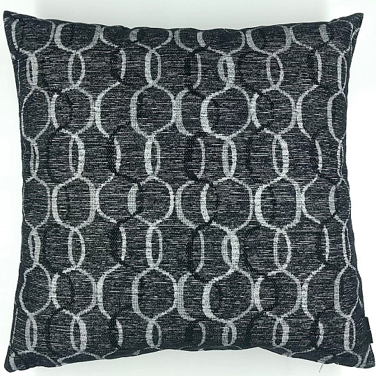 Housse de coussin déco DAKAR anthracite