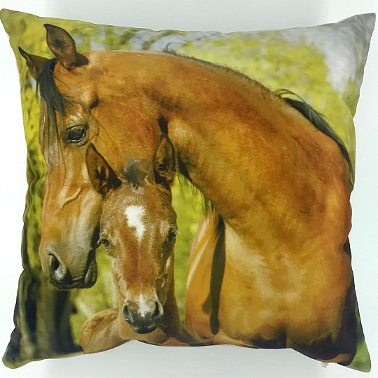 Housse de coussin déco CHEVAUX II