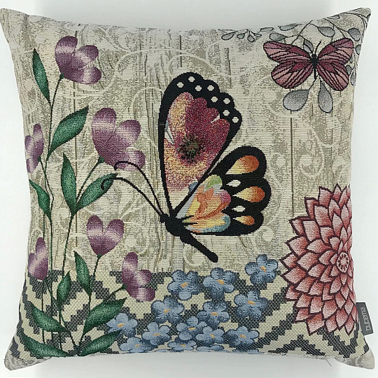 Housse de coussin tapisserie FEEL BUTTERFLY 2