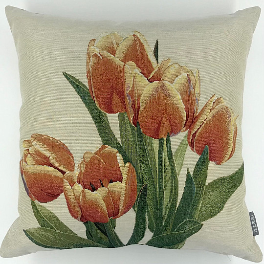 Housse de coussin tapisserie FLEURS 5