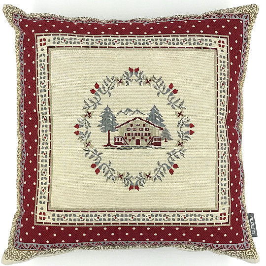 Housse de coussin tapisserie ALPES TYROLIENNES 1