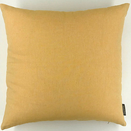 Housse de coussin déco JAUNE PASTEL