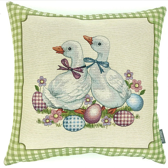 Housse de coussin Gobelin HUŠIČKY