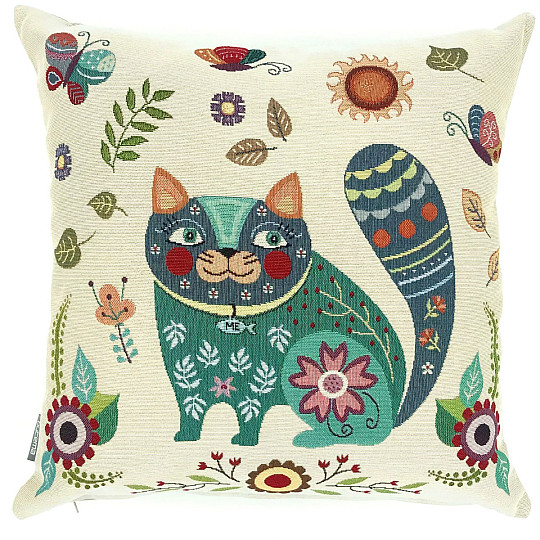 Housse de coussin tapisserie ANIMAUX CHEERFUL 1