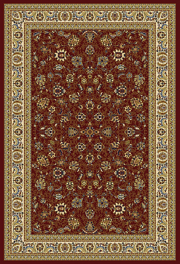 Tapis en pièce KENDRA rouge