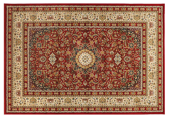 Tapis en pièce KENDRA 711 beige/rouge