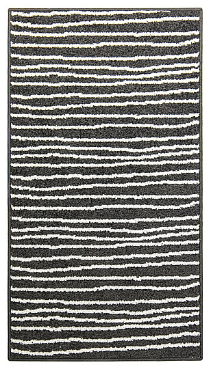 Tapis en pièces LOTTO rayures noir/blanc