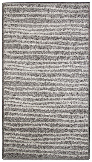 Tapis en pièces LOTTO rayures gris/blanc