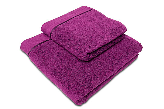 Serviette et serviette de bain MICRO MYRTILLE