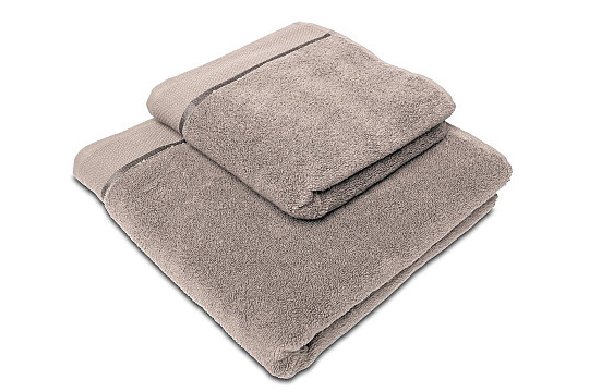 Serviette et serviette de bain MIKRO gris-brun