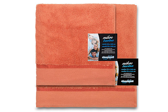 Serviette et serviette de bain MICRO ORANGE