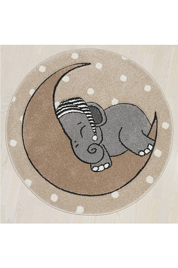 Tapis rond enfant VEGAS éléphant