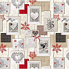 Motif en tissu COEUR