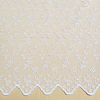 Rideau brodé luxe TINY WHITE Twig