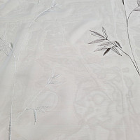 Rideau brodé de luxe GERSTER 11757 blanc