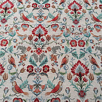 Tissu à tapisserie FREDA rouge