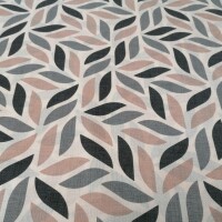Tissu déco Coord feuilles gris