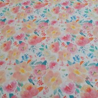 Tissu déco Fleurs pastel
