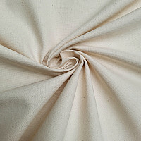Tissu coton UNI SMETANA coton grossier 220g