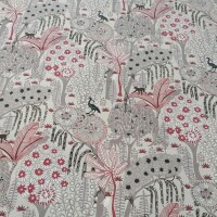 Tissu coton JUNGLE beige