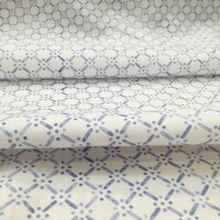 Tissu déco Grid bleu