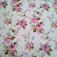 Tissu décoratif CHÂTEAU ROSE