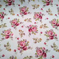 Tissu décoratif WARWICK GRANDE ROSE