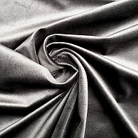 Tissu de décoration velours RIVIERA ANTHRACITE