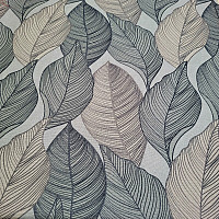 Tissu déco MAXI LISTEY gris