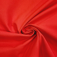 Tissu coton UNI rouge - rouge gros coton 220g