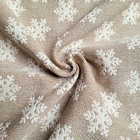 Tissu décoratif luxueux FLAKES BEIGE