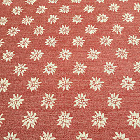 Tissu décoratif luxueux  Prot-Rouge alpin