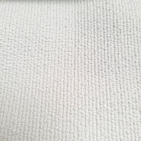 Tissu décoratif design monochrome luxueux GERSTER 77052/10 BLANC