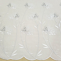 Rideau de luxe GERSTER 11868 broderie beige